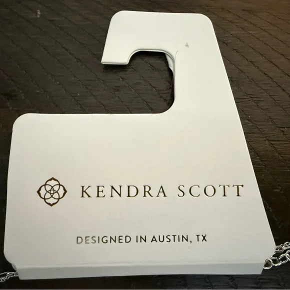 Kendra Scott Jaimee Silver-Tone Multi-Strand Paperclip Chain Y-Necklace - Picture 5 of 6